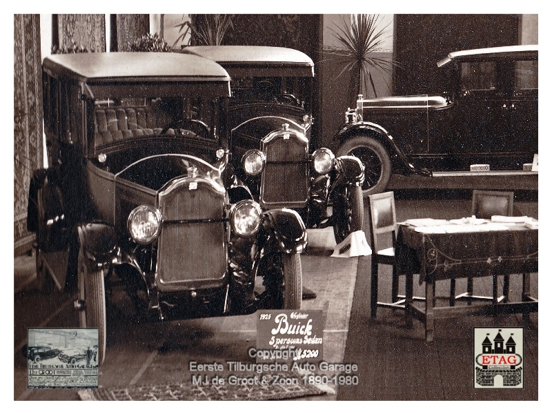 1925 Buick Scala Tuinstraat Tilburg Nederland fl. 5.200,--