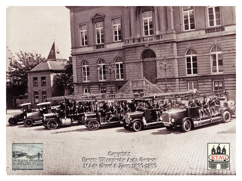 1922 Delahaye Brandweerwagen Korps Tilburg (1h) Stadhuis
