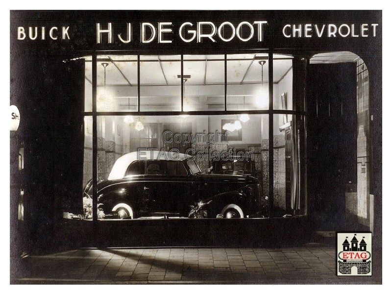 1938 Showroom Stationstraat 10-12 Tilburg (2) Buick