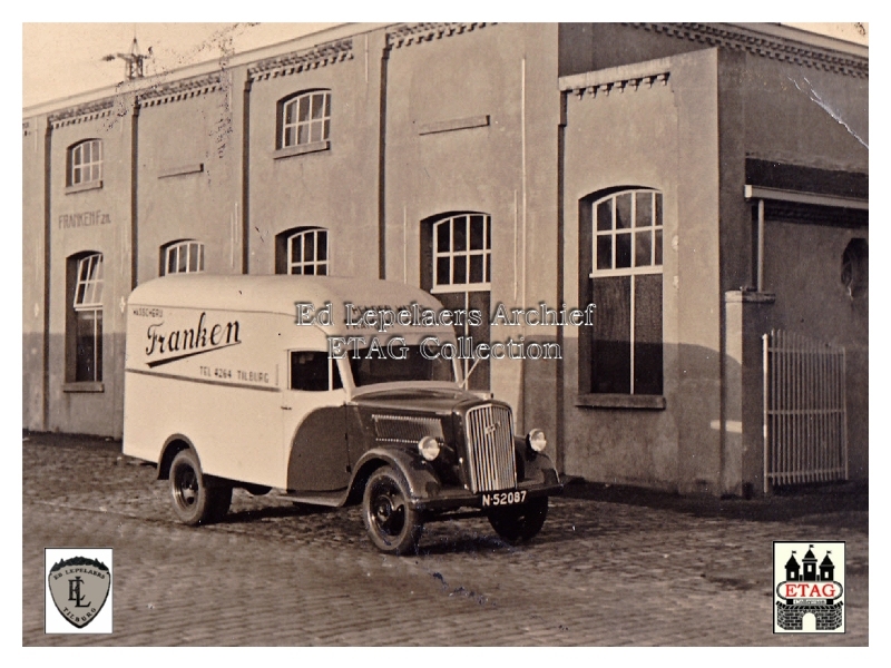 1936 Opel bestelwagen Franken Wasch ``Helder Wit``