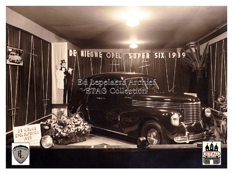 1939 Opel Super Six Lepelaers Showroom