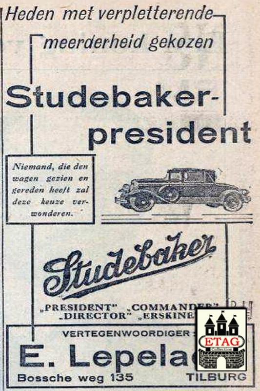 1928 Studebaker Ed Lepelaers, Bosschweg 135