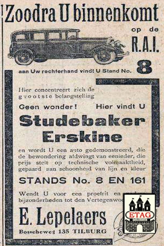 1929 Studebaker Ed Lepelaers, Bosschweg 135