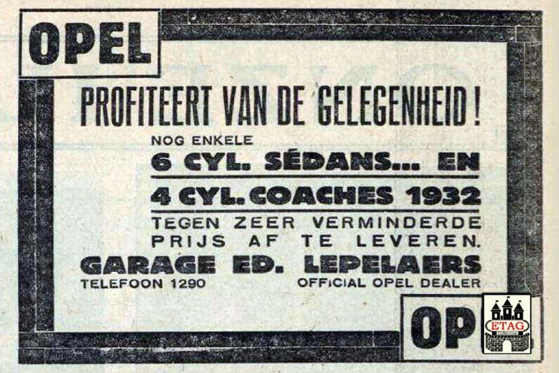 1933 Opel Ed Lepelaers, Bosschweg 212