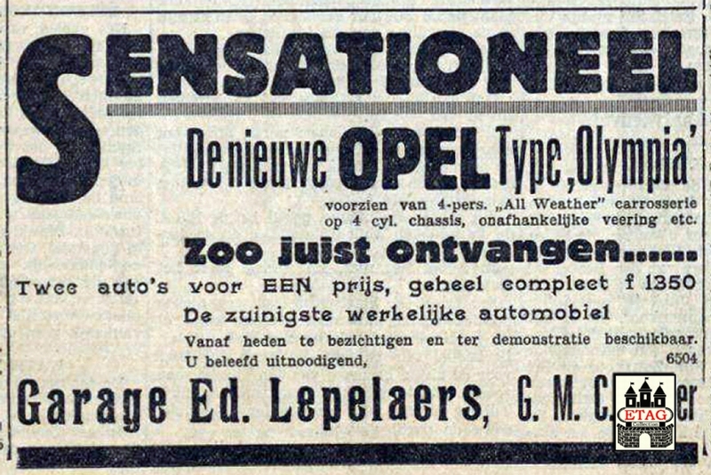 1935 Opel Ed Lepelaers, Bosschweg 496