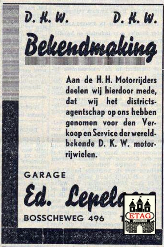 1939 DKW Ed Lepelaers, Bosschweg 496
