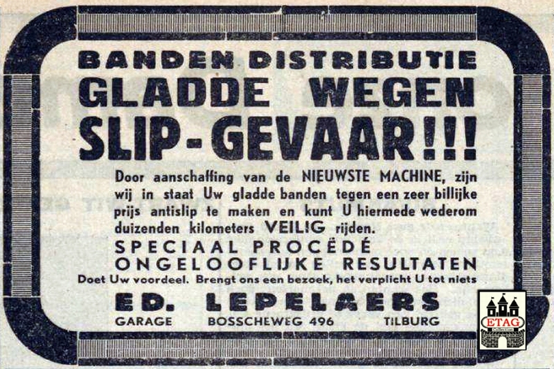 1939 Gladde Wegen Ed Lepelaers, Bosschweg 496