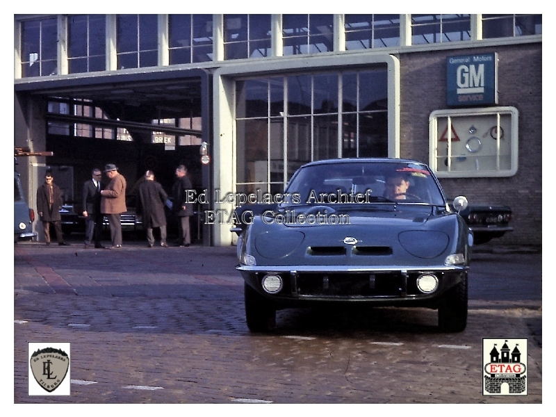 1969 Opel Ringbaan-Oost Opel GT (5) Jan Gobels achter stuur