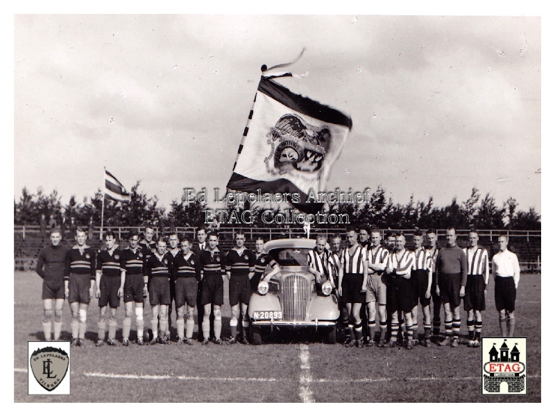 1937 Willem II Tilburg Eduard Lepelaers Opel in stadion
