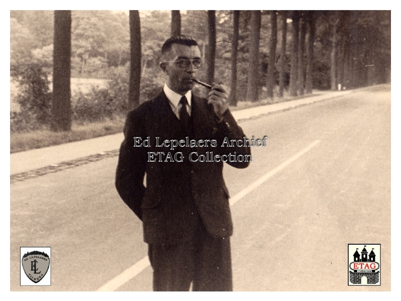 1940-45 Kabelwacht Tilburg Bredaseweg.(16) Persoon onbekend