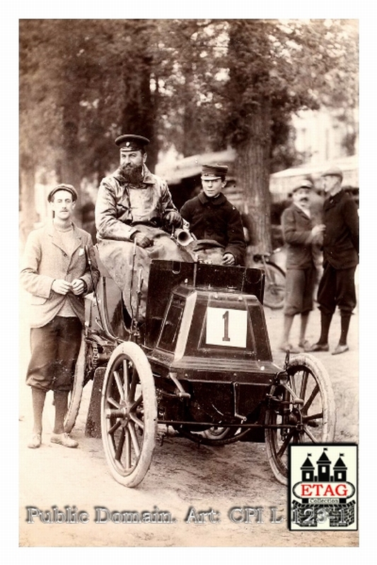 1898 Paris Bordeaux Panhard Renee de Knyff #1.1st