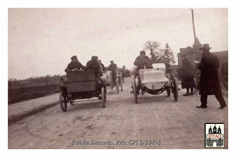 1898 Paris Bordeaux Panhard Renee de Knyff #1.1st Race