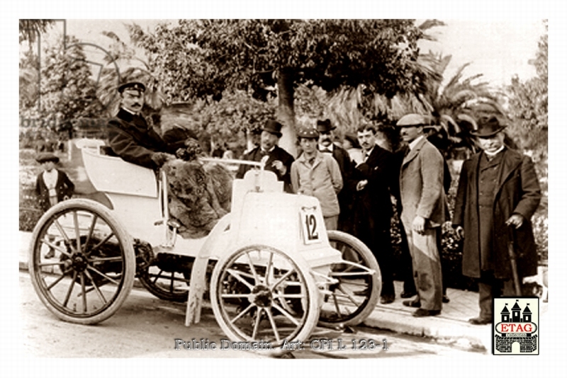 1898 Marseille Nice Panhard Fernand Charron #12 Winner