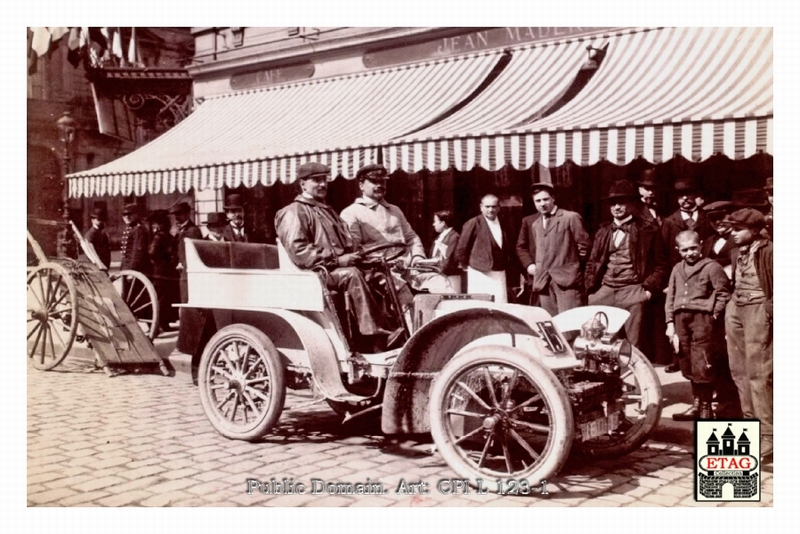 1902 Paris Nice Gladiator Tranchant #15 Arriving Lyon