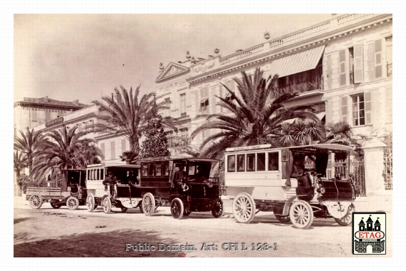 1902 Paris Nice Dietrich arriving boulevard Nice