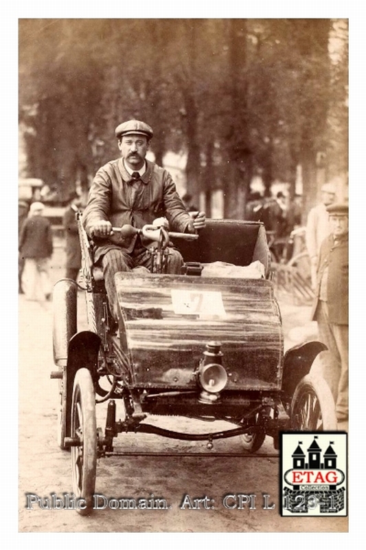 1898 Paris Bordeaux Mors Emile Mors #7 In car
