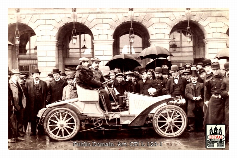 1902 Paris Nice Pieper Vallade #33 In car