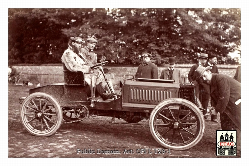 1902 Course Cote Gaillon Dietrich De Barou #178 Paddock