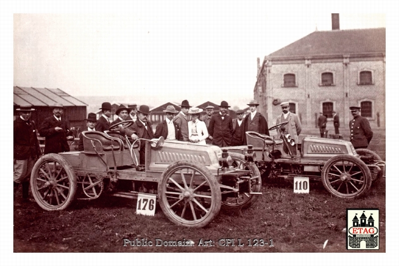 1902 Cote Chateau Thiery Mors Drivers? #176 #110 Team