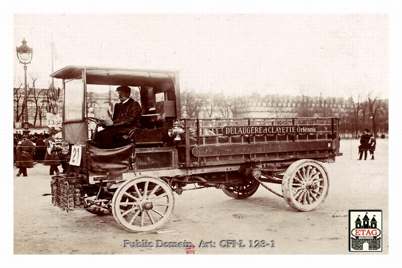 1906 Paris Marseille Delaugere Driver? #21 Paddock