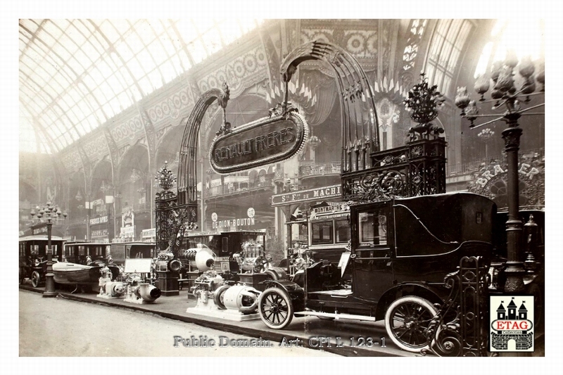 1908 Grand Palais Paris Renault Stand