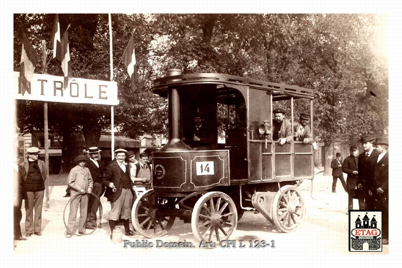 1899 Concours Poids Lourds Dion Bouton Driver? #14 Omnibus