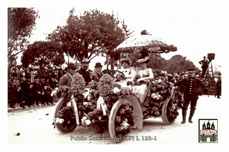 1903 Nice Corse de Fleuri Violet Baronesse Van Zuylen