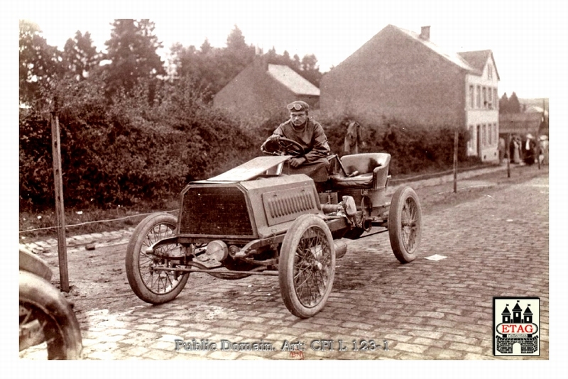 1904 Circuit Ardennes Darracq V Hemery #23 Depart Arlon 16th