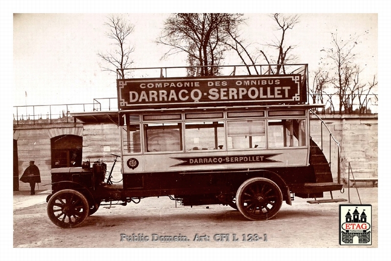 1906 Paris Marseille Darracq #1 Omnibus Serpollet