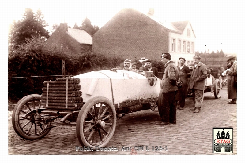1904 Circuit Ardennes Dietrich Gabriel #25 Depart Arlon 8th