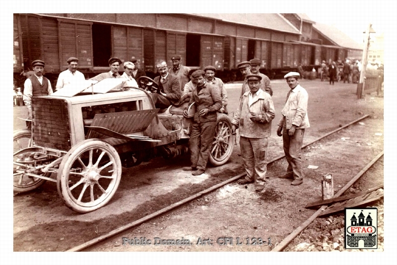 1904 Circuit Ardennes Panhard Henri Tart #15 Paddock Dnf1lap