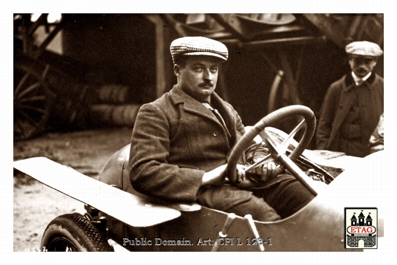 1911 Boulogne Delage Guyot #26 Portrait 4th