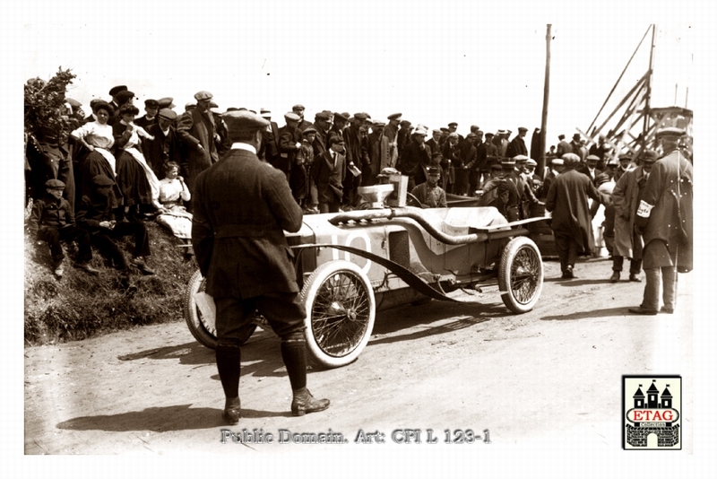 1911 Boulogne Delage Bablot #10 Refuelling2 1st