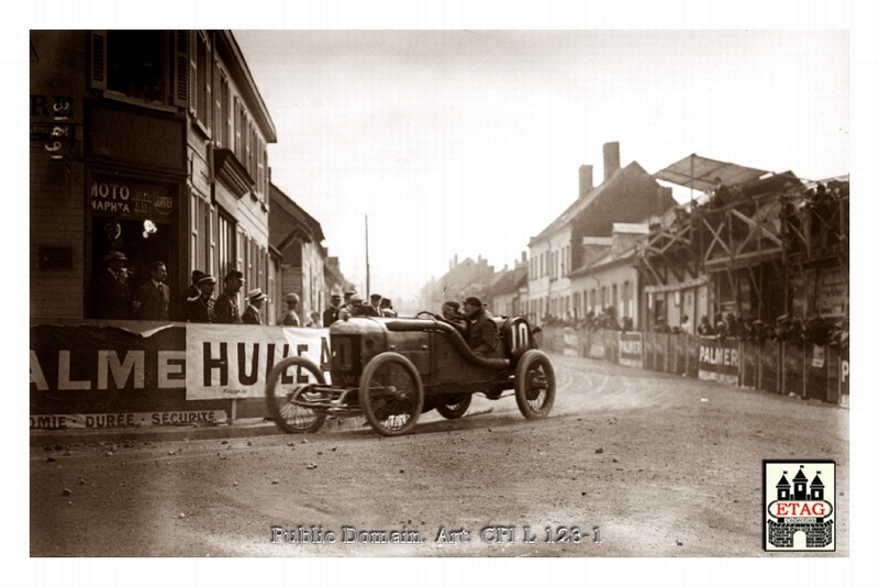 1913 Amiens Delage Albert Guyot #10 Pass Town1 5th