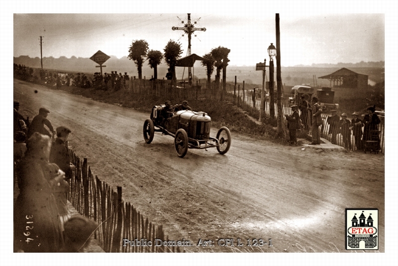 1913 Amiens Delage Albert Guyot #10 Race1 5th