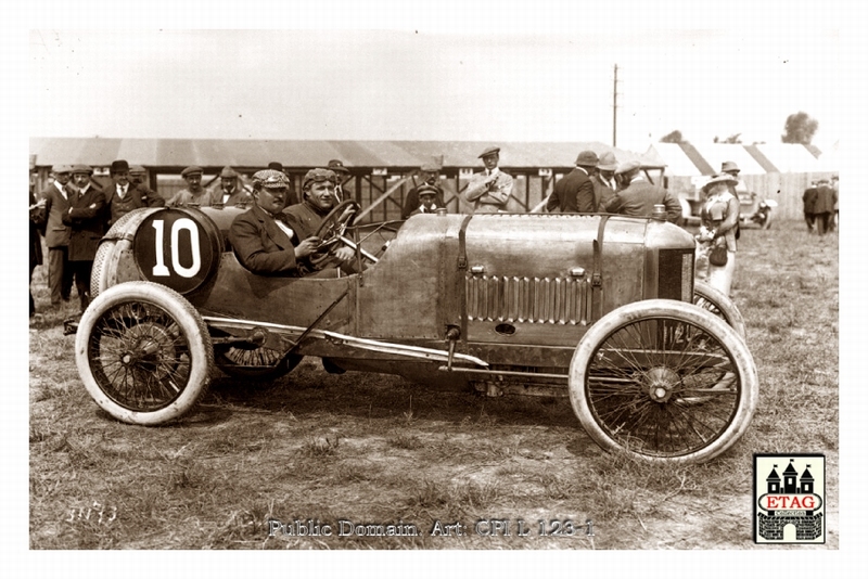 1913 Amiens Delage Albert Guyot #10 Paddock1 5th