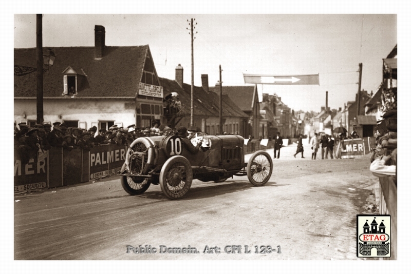 1913 Amiens Delage Albert Guyot #10 Pass Town2 5th