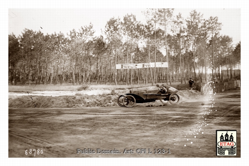 1921 Le Mans Salmson Andre Lombard #9 Race Curve 1st