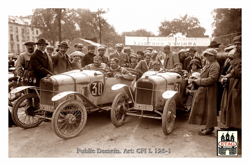1922 Paris Pyrenees Benjamin Lenfant #30 #31 Arriving