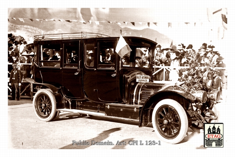 1912 Monte Carlo Delauny Paul Meunier #9 3rth Paddoc