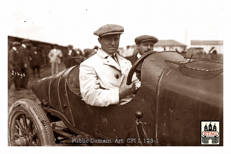1912 Dieppe Sunbeam Dario Resta #17 4rth Paddock2