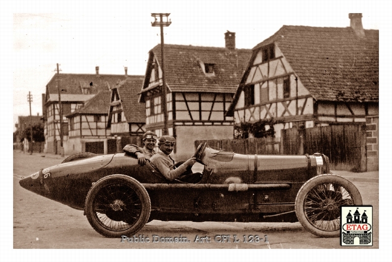 1922 Strasbourg Sunbeam Faroux #DA6436 In car