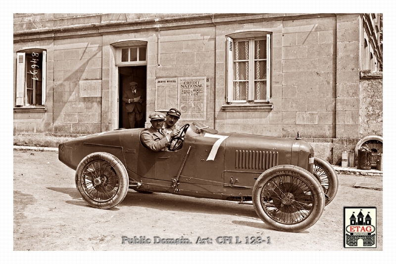 1923 Tours ACF Sunbeam Albert Divo #7 2nd Paddock