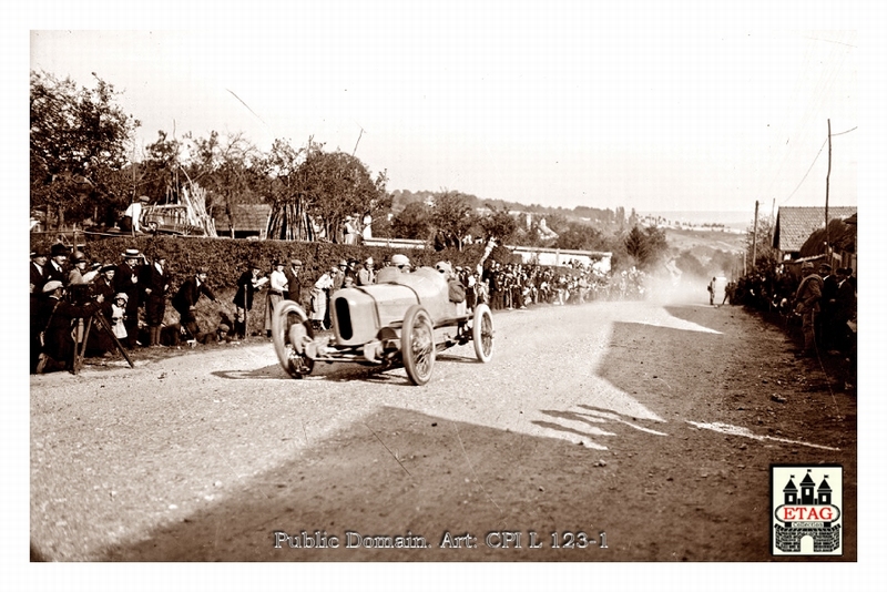 1921 Course Cote Gaillon Ballot Jules Goux#168 Race