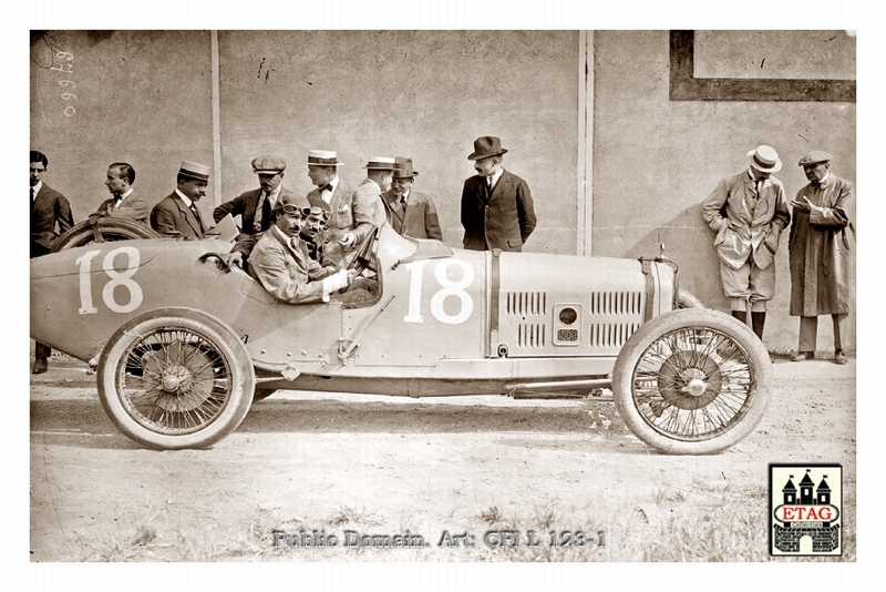 1921 Le Mans Ballot Jules Goux #18 3rth Paddock