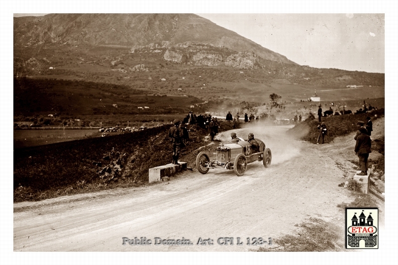 1922 Targa Florio Ballot Giulio Foresti #18 2nd Race2