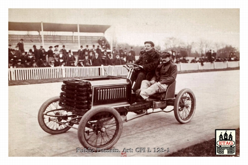 1902 Paris Arras Darracq Marcellin #10 2nd In car