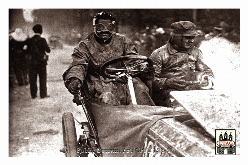 1903 Paris Madrid Darracq Edmond #103 Arriving