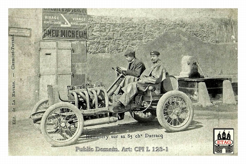 1904 Circuit Ardennes Darracq Victor Hemery #23 16th Paddoc1