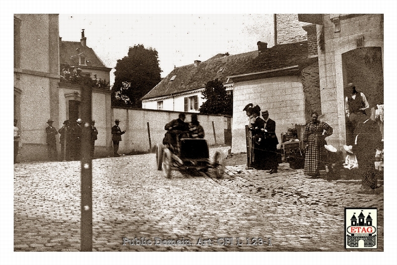 1905 Circuit des Ardennes Darracq Victor Hemery #2 1st Town